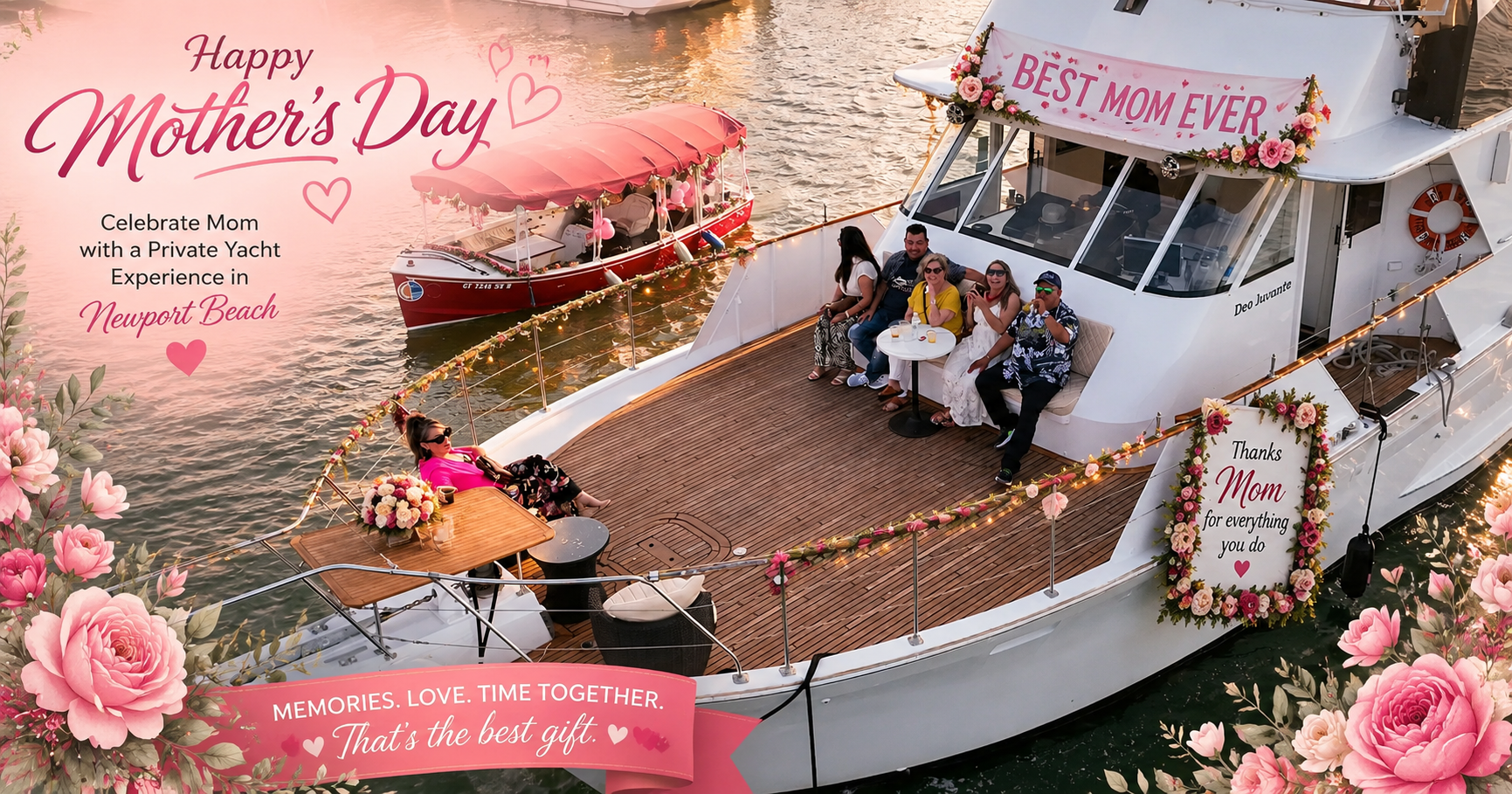 Mother’s Day Boat Newport Beach: Celebrate in Luxury With a Private Yacht Charter