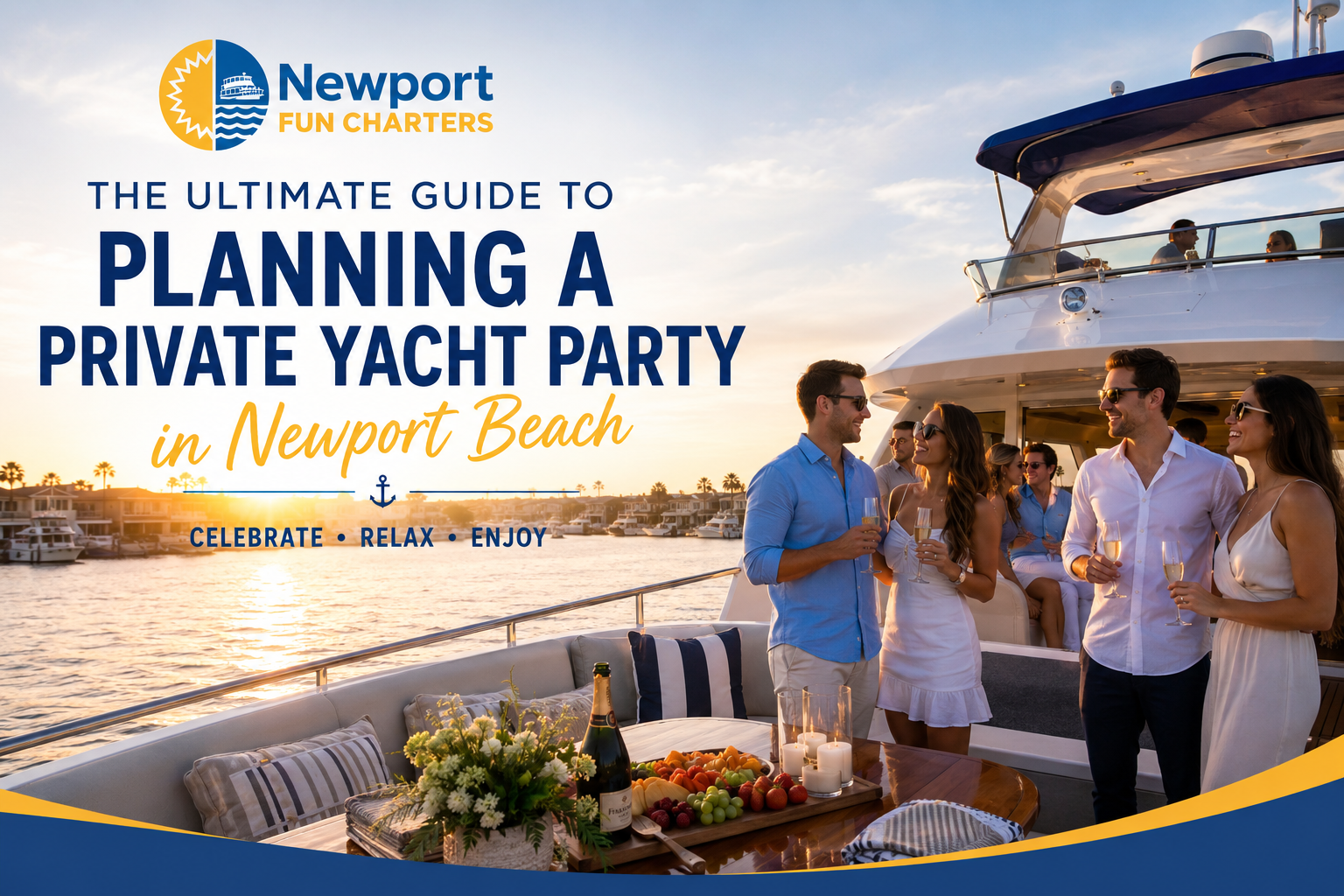 Private yacht party in Newport Beach